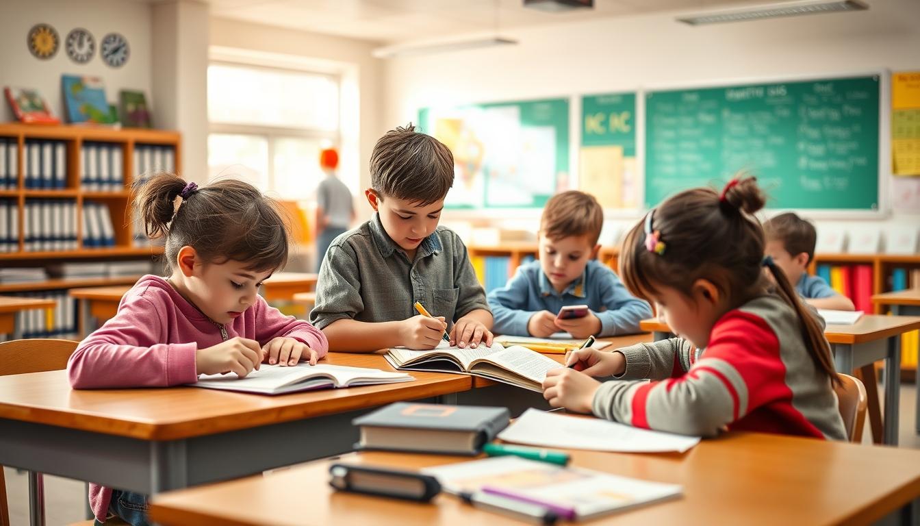 Students collaborating in study space